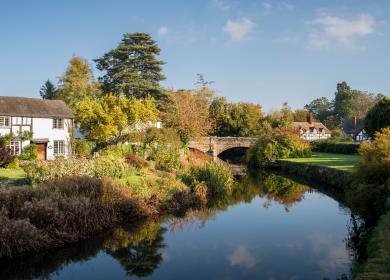 Eardisland village in Herefordshire