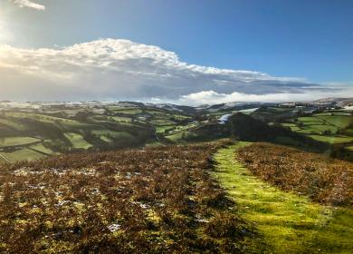 Photo: Hergest Ridge along the Offa’s Dyke Path